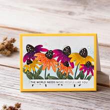 1 pieza Troquelado de flor para scrapbooking - Ideal para manualidades de papel, elaboración de tarjetas, scrapbooking y decoración de álbumes DIY, el troquelado está hecho de metal resistente - multicolor - Ver 2