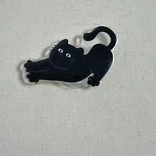 Soporte adhesivo para teléfono móvil con diseño de gato y perro de dibujos animados, agarre de teléfono flexible, soporte plegable multifunción con cojín de aire - Multicolor - Ver 18