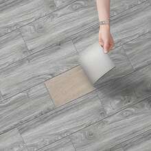 10pcs/20pcs/50pcs Set 45cm X 15cm PVC Wood Grain Effect Floor Tiles, Ceramic Tile Stickers, Self-Adhesive Vinyl Floor Planks, Wall Panels, Floor Stickers Suitable For Kitchen, Bedroom, Living Room, Office - 15*45CM - View 3