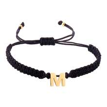 1 chiếc vòng tay đôi bằng thép không gỉ màu đen dệt thủ công, có thể tùy chỉnh 26 chữ cái, hình trái tim màu bạc, dành cho cặp đôi. - B2925 - Xem 16