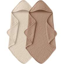 30"X30" Hooded Baby Muslin Bath Towel, Super Soft Absorbent Infant Bathrobe, Suitable For Newborns And Babies, Essential Baby Item, Registry And Gift - Multicolor - View 16