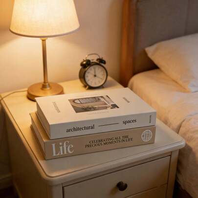 2件套极简家居装饰仿真书，可折叠人造书，可堆叠装饰书，卧室客厅办公室装饰，摄影道具，节日装饰