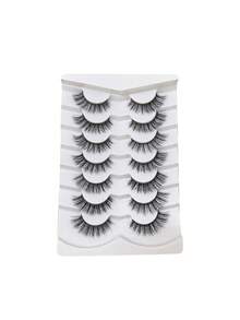 7对假睫毛，采用柔软的仿貂毛制成。它们适合作为日常妆容的自然美妆工具。 - 彩色 - 查看 12