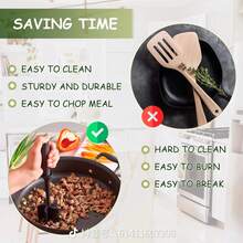 1pc Hand-Held Meat Mincer, Scraper Chopper Mixer Spatula - Multicolor - View 8