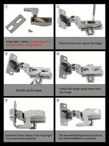 LED Hinged Light, Motion Sensor Light, Warm White Light, Easy Installation, Suitable For Home, Cabinet, Kitchen, Indoor, Room, Bedroom, Long-Lasting, Gentle And Non-Irritating Cabinet Hinge Light - LED Hinge Light - View 10