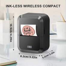 Marklife X2 Mini Label Printer Inkless Bluetooth Portable Adhesive Sticker Label Machine Home Business DIY Name Label Printer - Multicolor - View 10