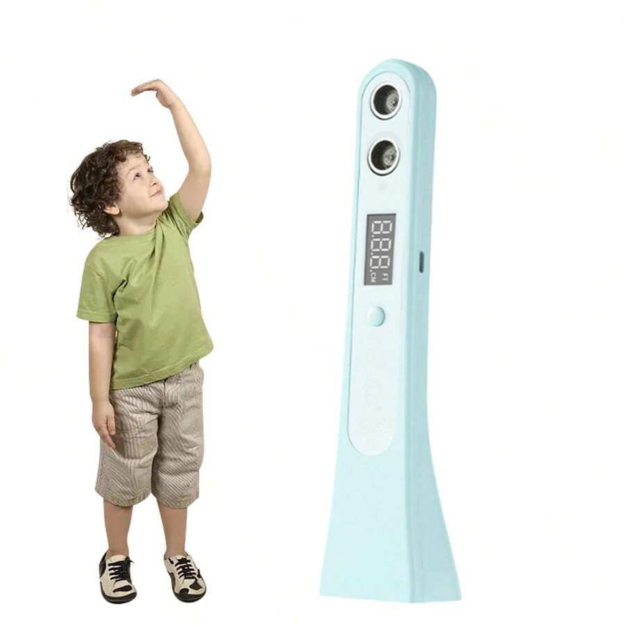 Dispositivo portátil de medición de altura por ultrasonidos Dispositivo de medición de altura | Medidor de altura digital | Medidor de altura por ultrasonidos Tecnología de medición de distancia por ultrasonidos Diseño inalámbrico portátil Rango de medición de 200 cm - Cian - Ver 1