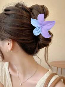 1个/3个/6个装 花卉印花休闲ABS塑料（ABS树脂）2026新款雏菊发夹，适合海滩、旅行、派对、度假、返校等场合，甜美发夹 - 彩色 - 查看 4