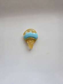 7pcs Transparent Ice Cream, Cat Paw Double Scoop Ice Cream, Waffle Cone, Lollipop Shoe Charms Set, Suitable For Hollow Out Clogs, Beach Sandals - Multicolor - View 4