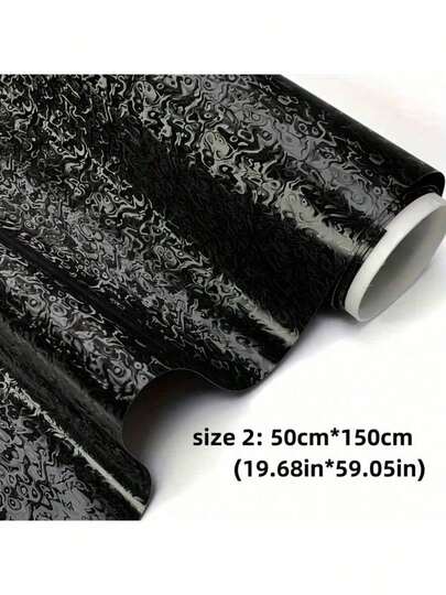 1 Peça Filme Adesivo Personalizado de Carro Preto Fantasma, Adesivo de Carro Preto de Alta Qualidade, Decalque Personalizado de Carro e Motocicleta Preto Fantasma do Universo, À Prova d'Água, Resistente a Arranhões, Respirável, Espelho Retrovisor - Envoltório Universal para Carro