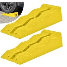 2PCS Heavy Duty RV Leveling Ramps, 3-Tiered Tire Ramps, RV Leveling Blocks, Car Ramps, Wheel Chocks, Wheel Wedges: 5 Tonne Weight Capacity; UV-Resistant; Let Your RV, Car, Camper, Trailer, Pickup Keep Balanced On Uneven Surface, Perfect For Different Ground. Anti-Skid Design. - 5 Tonne - View 8