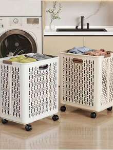Foldable Laundry Basket With Handle, Large Capacity Clothes Storage Basket Doubles As Plush Doll Organizer, Collapsible Dirty Clothes Hamper For Bedroom/Laundry Room, Space-Saving Wall-Mounted Storage Container - Great For College Students, Moms, Small Apartments (Mother's Day/Back To School) - Multicolor - View 7