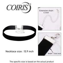 1.6cm 20pcs Wine  Chokers Vintage Necklace For Women With Extension (XL-1002-Black) - 1.6公分-20個-黑色 - 查看 6
