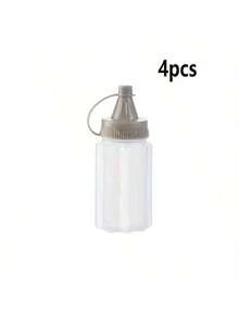 4pcs Mini Sauce And Ketchup Bottles, Mini Ketchup Bottles, Condiment Squeeze Bottles, Leak-Proof Plastic, Seasoning Bottles, Plastic Portable Containers Suitable For Salad Dressing, Condiments, Honey, Economical Product, Office Lunch Box, Picnic Oil, Lunch Box, Back To School, Perfect Lunch Box, Picnic, Perfect Kitchen Gadgets And Apartment Essentials, Kitchen, Christmas Gift - Multicolor - View 7