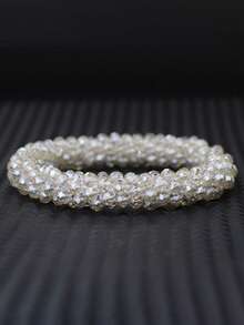 diffone 时尚小锆石珠手链，女士女孩臂环手链饰品 - 女士鋯石手鍊 - 查看 6