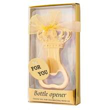 1套/12套金色皇冠开瓶器，适合生日派对、婚礼礼物、新娘送礼会、情人节礼物、婚礼回礼、派对回礼和情侣礼物 - 彩色 - 查看 15