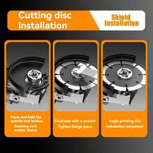 一套可充电多功能手持式角磨机套装，包含配件，适用于角磨机、磨刀器、抛光机、手动研磨机、研磨机、汽车抛光机，配件齐全，适用于金属和石材研磨，是工业电动工具、家庭DIY电动工具、家居装饰、汽车维修、木工、金属加工等领域的理想选择。 - 彩色 - 查看 10