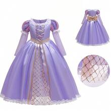 Jasmine Princess Cosplay Outfit, Princess Cosplay Dress, Children's Carnival Costume, Carnival Dress - Màu tím hoa cà - Xem 1