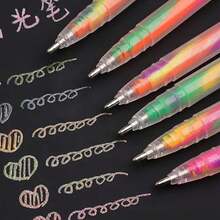 1/6pcs Gradient Spiral Writing Cards, Cute Cartoon Patterns, Random Styles, Office/Study Gift Pens, Student Stationery Small Prizes, Suitable For Parent-Child Education, School, Unisex, Students, Stationery, Drawing, Teachers, Classroom, Supplies, Birthday, Holiday, Party Gifts - Mixed Colors - View 5