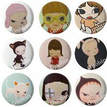 58mm Pop Art Creative Yoshitomo Nara Lapel Pins Backpack Clothes Jewelry Accessories Cartoon Round Brooch Button Badge Fans Collection Gifts - 58 mm - View 3