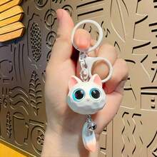 1 chiếc móc khóa hình đầu mèo mắt to 3D hoạt hình dễ thương, làm từ nhựa, mới nhất năm 2026, thích hợp làm quà tặng cho cặp đôi, xe hơi, balo - Móc khóa giảm căng thẳng sáng tạo | Thiết kế chuyển động chất lượng cao | Trang trí nhẹ nhàng hàng ngày | Quà tặng bán chạy nhất - Nhiều kiểu dáng | Phụ kiện mặt dây chuyền thời trang - Thiết kế chạm khắc chi tiết | Mặt dây chuyền trang trí quà tặng cá nhân hóa thiết kế 3D | Phụ kiện mặt dây chuyền túi xách - Quà tặng ngày lễ - Quà tặng sinh nhật - Món quà hoàn hảo - Nhiều màu - Xem 4