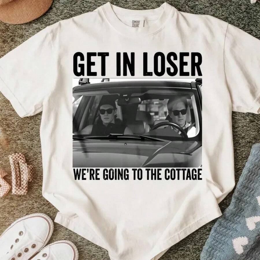 Get In Loser We're Going To The Cottage, Heated Rivalry, Im Coming To The Cottage Tee - 白色 - 查看 1