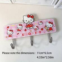 SANRIO 1 Móc Treo Tường - Giá Treo Dán Dễ Thương Dùng Để Treo Khăn, Túi, Chìa Khóa, v.v. - Dễ Lắp Đặt, Móc Trang Trí Bằng Nhựa Màu Hồng, Thiết Kế Đẹp Mắt, Phù Hợp Cho Nhà Bếp, Phòng Tắm, Phòng Ngủ và Văn Phòng, Móc Treo Tiện Dụng (Vui lòng Lưu Ý Kích Thước Sản Phẩm Trước Khi Mua) - nhiều màu - Xem 13