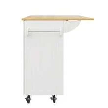 Kitchen Island, Removable Partitions, Removable Casters (Can Be Used As Kitchen Furniture), Serving Cart With Worktop, Sideboard, Wood-Finish Serving Cart, Side Towel Rack On Casters, Black