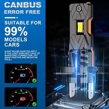 TOAUTO 2Pcs Mini H7 H4 H11 9005/9006 LED Headlight Bulbs CANBUS 25000LM 90W Car Turbo Driving Headlamp Error Free 6000K White High Low Beam 12V - A - View 7