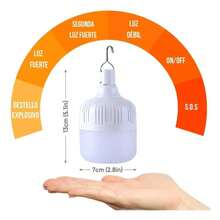 Portatil Recargable Emergencia Usb 260w Lámpara Foco Led 2pc - por defecto - Ver 4
