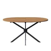 Oval Dining Table, 120 X 80 X 75.5 Cm, Modern And Robust Style, Metal Legs, Ideal For 4 To 6 People. Clean And Modern Design.