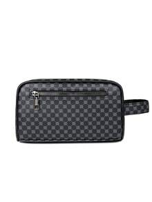 New Men's PU Leather Business/Casual Clutch Bag, Large Capacity Fashion Versatile Wristlet Suitable For Shopping, Short-Distance Travel - Multicolor - View 11
