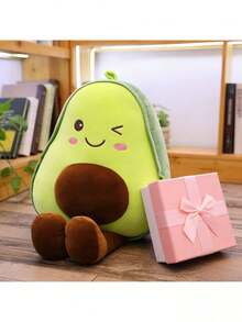 30cm/11.8in Cute Plush Avocado Doll, Soft Stuffed Fruit Pillow, Home Decor, Fluffy Plush Fruit Doll, Huggable & Playful, Adorable Animal Shape, Suitable As Gift For Friends, Valentine's Day, Christmas, Party, Mother's Day, Halloween - Multicolor - View 10