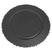 100 Pcs Antique Charger Plates Bulk 13 Inch Embossed Rim Plastic Party Dinner Plate Chargers Round Decorative Server Plate For Wedding Party Event Tableware (100pcs) - Bạc - Xem 10