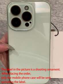 Luxury Solid Color Fashion Phone Cases Solid Color Glossy Glass Phone Shockproof Case Compatible With IPhone 17 Pro Max 16 15 14 13 12 11 Pro Max, Lens Protection Anti-Fall Hard Shell Spring Gift - Light Green - View 7