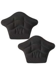 1 Pair Unisex Full Coverage Heel Grips, Thick Anti-Friction, Black And Beige, Adjustable And Trimmable Design, Suitable For Various Shoes To Protect Feet - Multicolor - View 10