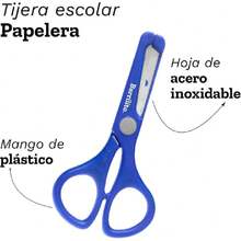 Tijera escolar con hojas de acero inoxidable B45,40964372 - Multicolor - Ver 5