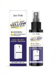 JUE FISH Plastic Part Yellowing Restoration Agent, Daily Deep Cleaning Surface Discolored Plastic Renewal. Helps Parts Recover Original Appearance Design. Suitable For Various Material Parts. - Liquid - View 7