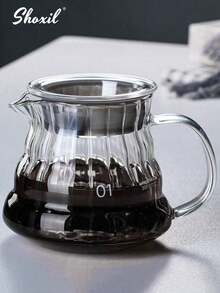 shoxil 1 st. transparent glaskanna, standard kaffekopp för pour over-bryggare, genomskinlig kaffekanna, pour over-kokare - Kaffekanna - Visa 11