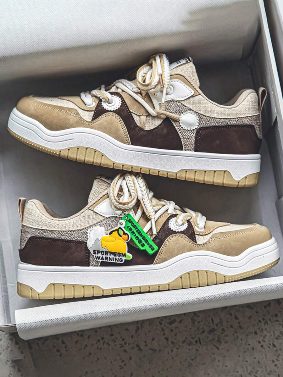 Men Sneakers - Khaki - View 1