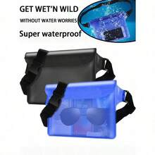 PVC Waterproof Waist Bag Beach Bag, Large Capacity Waterproof Phone Bag, Summer Outdoor Sports Waterproof Bag, Triple Seal Waterproof Waist Bag Crossbody Bag Waterproof Pouch, Outdoor Sports Beach Phone Protective Bag Beach Bag Waterproof Phone Case Swimming Sport Bag For Sports For Fitness For Exercise Travel Bag For Vacation For Women For Men Travel Essential Durable Swimming Bag For Swimming For Beach - Multicolor - View 2
