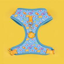 Luxury Design Pet Harness & ID Tag Set, High-Quality Metal Fittings, Fashion Printed, Suitable For Small, Medium And Large Puppies, Ideal Valentine's Day And New Year Gift - Multicolor - View 42