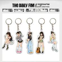 2026卡通钥匙扣，亚克力日历吊坠，燃烧，名人周边，包包吊坠 - 彩色 - 查看 2