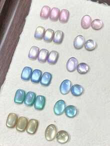 Spring And Summer Seasons 15ML Capacity 2025 Autumn And Winter Season New Women's Gift Box Set, Hot-Selling Mermaid Holographic Aurora Gemstone Cat-Eye Gel Nail Polish. Suitable For All Seasons, Nail Art And Beauty, Paired With Base Coat And Top Coat, Requires UV Light. Plant-Based Gel Set Suitable For Beginners, Home, Office, Commuting, And Dating. , Hot-Selling Salon-Grade Style With 28-Day Wear. - 彩色 - 查看 2