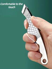 Premium Stainless Steel Wide Mouth Tweezer, Mustache Clip, Eyebrow Tweezer, Hair Removal Tool, Mustache Grooming Tool, Makeup Tool, Small Pendant - Silver - View 3