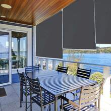 Outdoor Roller Blind, Vertical Blind, Balcony Roller Blind, Outdoor Sun Protection For Terrace, Anthracite - Anthracite - View 7