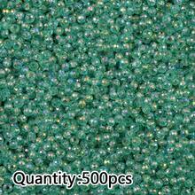 500颗彩色AB镀层扁平圆形亚克力珠，DIY首饰制作，工艺品材料，友谊礼物，家居装饰，小饰品 - diy - 查看 15