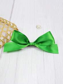 4pcs St. Patrick's Day Hair Accessories, Irish Glossy Satin Bow Hair Clips, Clover Alligator Clip Headpieces, Essential Fashion Accessories For Holiday Dress-Up, Perfect Gifts For Family And Friends - Multicolor - View 17
