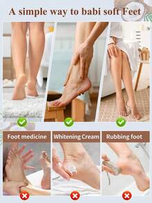 5双装足部去角质面膜，椰子足部去角质去角质，去除死皮并滋润护理，不含酒精，富含透明质酸和甘油，缓解干燥皲裂的脚后跟，软化粗糙的足部SPA袜 - 白色 - 查看 5