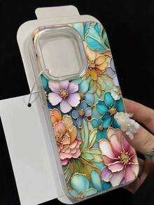 Ốp điện thoại thời trang tối giản màu bạc, họa tiết hoa, chất liệu chiffon lông vũ cao cấp, tương thích với iPhone 16 PROMAX/16 PRO/15, Painted 15 Promax, Apple P13, P14 Women, P11 Soft Shell P12 Anti-Drop XS.XR /78P.78GES2, A14/A15 S23U/A50 A12 A32 A52 A72 A51 A21S A13 A14 S22 Ultra S23 A33 A53 S20 FE. Phiên bản quốc tế, không phải phiên bản nội địa. - Nhiều màu - Xem 4